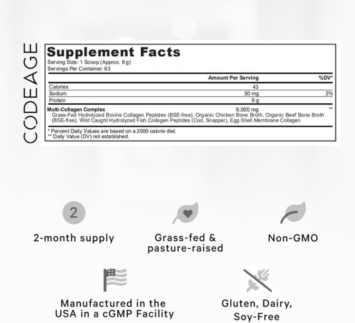 Multi Collagen Peptides Powder (Unflavored)