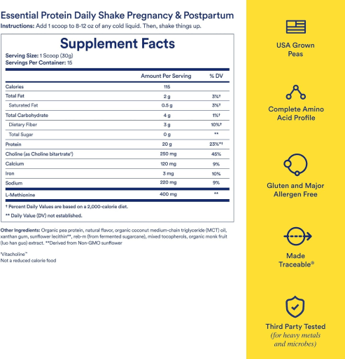 Daily Shake Pregnancy & Postpartum