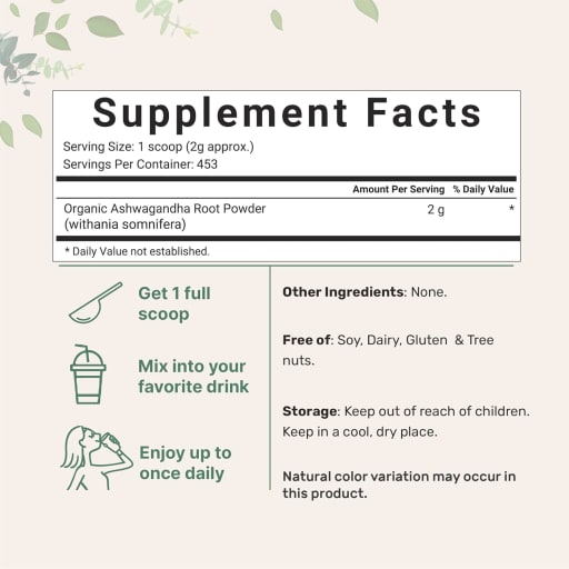 Organic Ashwagandha Root Powder