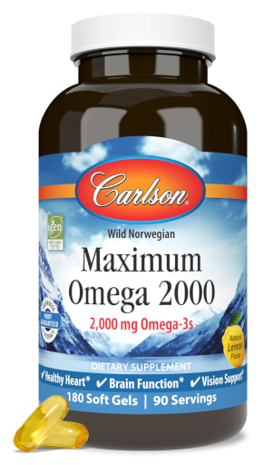 Maximum Omega 2000 Natural Lemon Flavor