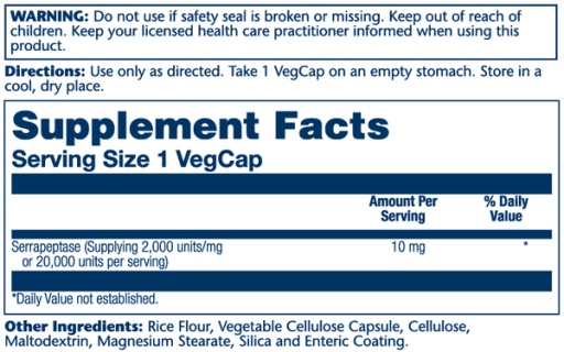 Serrapeptase 10 mg