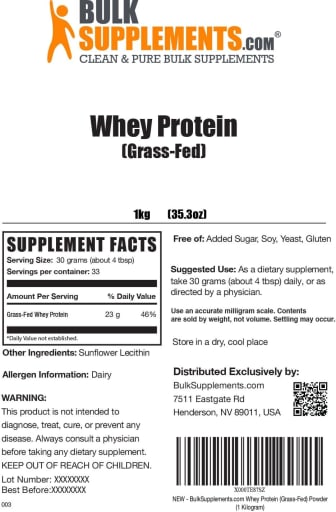 Grass-Fed Whey Protein