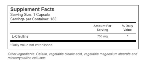 L-Citrulline 750 mg