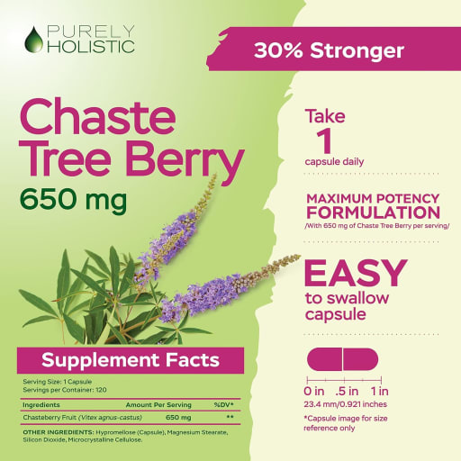 Vitex Chaste Tree Berry 650mg