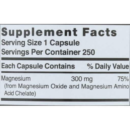 Elemental Magnesium 300 mg