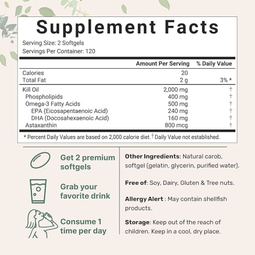 Antarctic Krill Oil 2000mg
