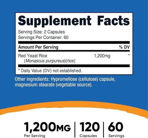 Red Yeast Rice 1200mg