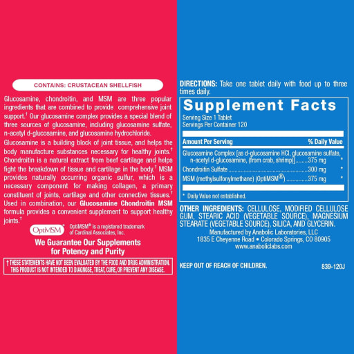 Glucosamine Chondroitin MSM