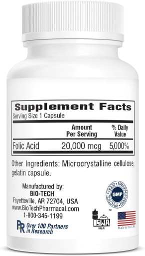 Folic Acid 20 mg