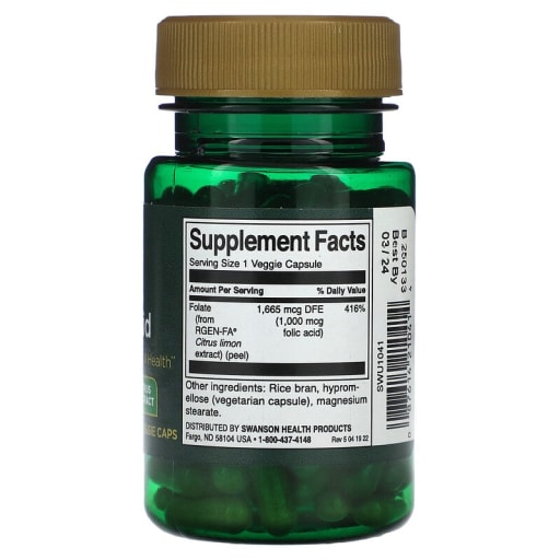 Real Food Folic Acid 1,000 mcg