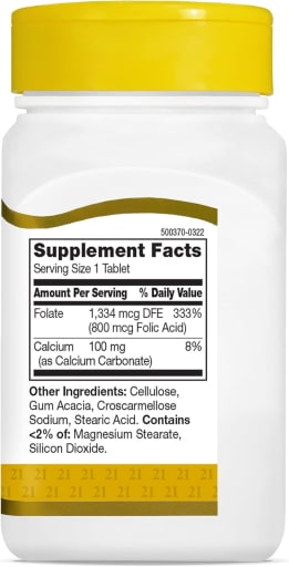 Folic Acid 800 mcg
