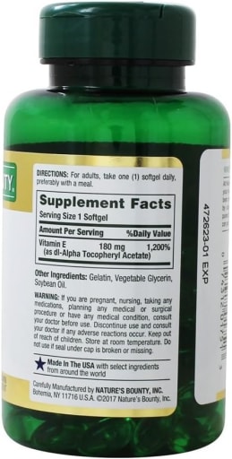 Vitamin E 180 mg