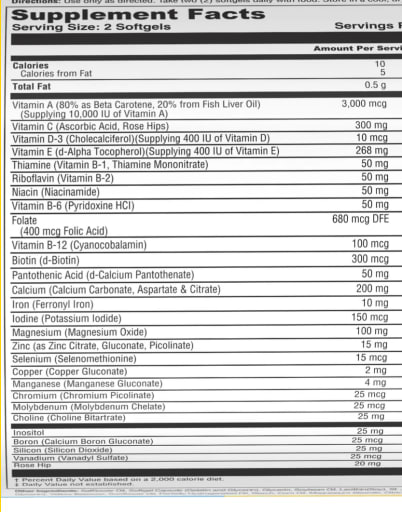 Daily Multivitamin Softgels