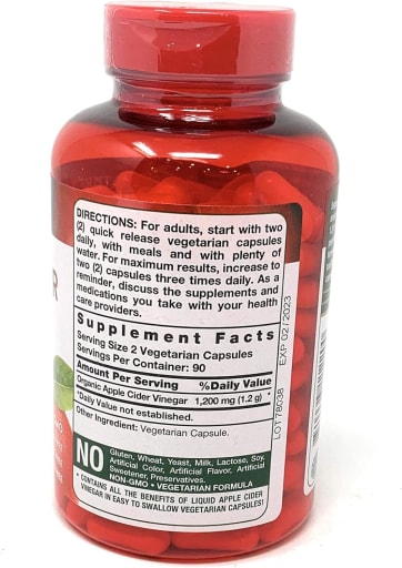 Apple Cider Vinegar 1200 mg