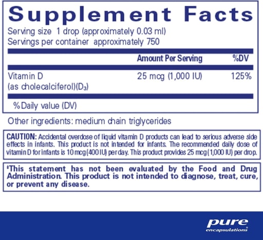 Vitamin D3 Liquid 1000 IU