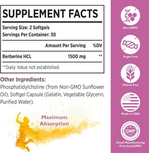 Berberine HCL 1500 mg