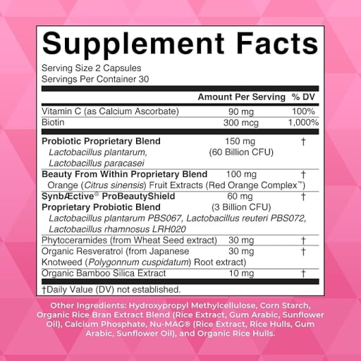 Probiotic Beauty+ 63 Billion CFU