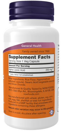 Alpha Lipoic Acid 250 mg