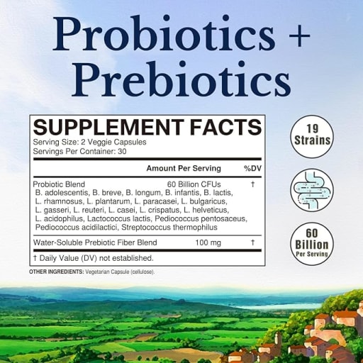 Probiotics + 60 Billion CFU
