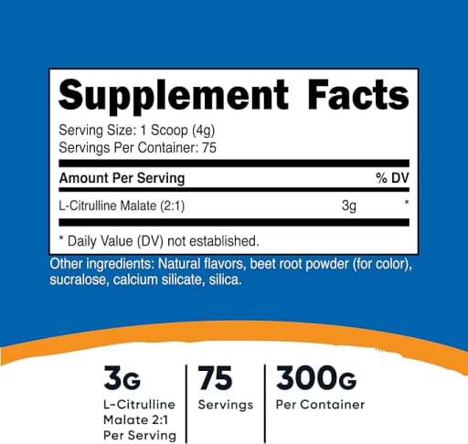 L-Citrulline Malate 2:1 (Strawberry Kiwi)