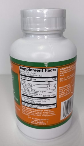 Chewable Orange Flavored Vitamin C