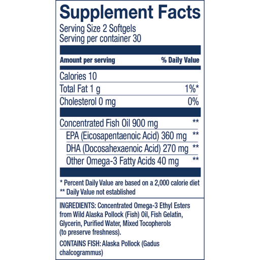 Wild Alaskan Fish Oil Easy Swallow Minis 450 mg
