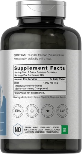 MSM 1000mg