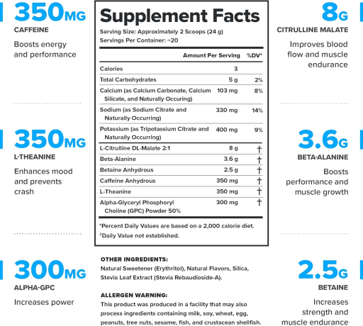 Pulse Pre Workout Powder (Arctic Blast)