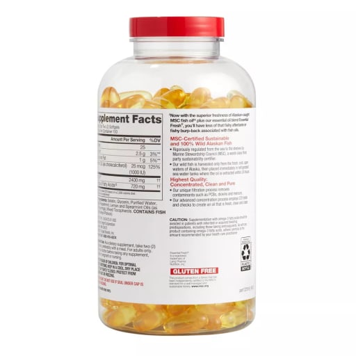 Burp Less Fish Oil 1200mg + D3