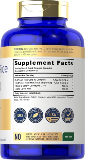 Red Yeast Rice with CoQ10 Complex 1420 mg