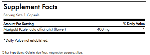 Full Spectrum Calendula Flower (Marigold) 400 mg