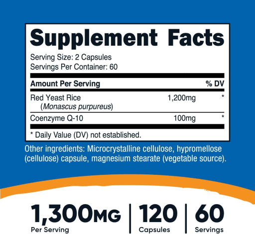 Red Yeast Rice with CoQ10 1300 mg