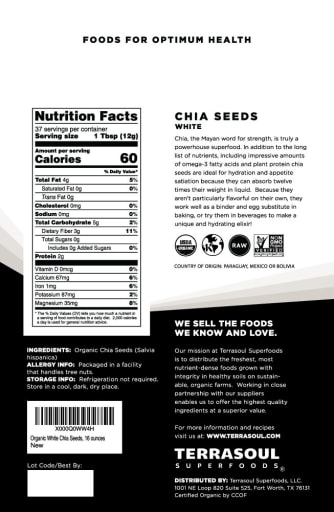 Organic White Chia Seeds