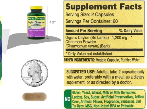 Ceylon Cinnamon 1,200 mg