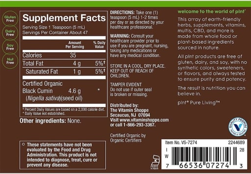 Organic Black Seed Oil