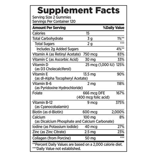 Women's Multivitamin Gummies with Collagen (Mixed Berry)