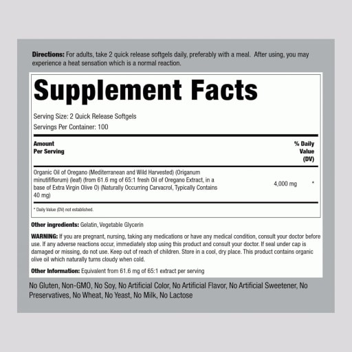 Oil of Wild Oregano 4000mg