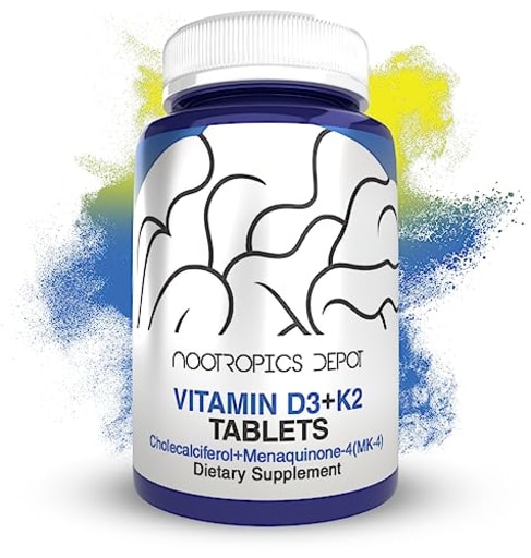 Vitamin D3 + K2 Tablets (MK-4)