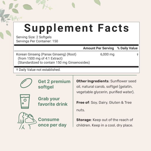 Panax Ginseng Softgel
