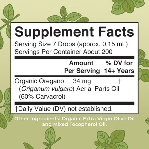 Organic Oil of Oregano