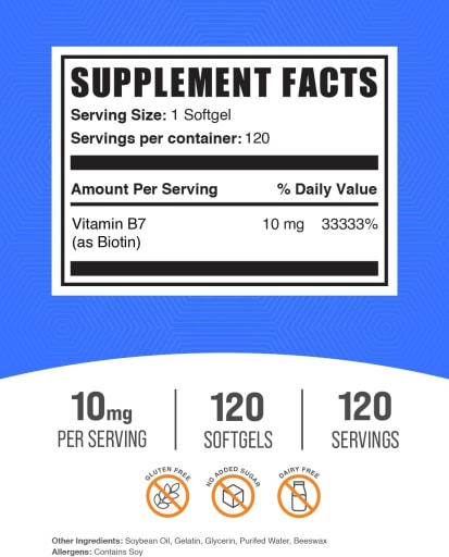 Biotin Softgels 10 mg