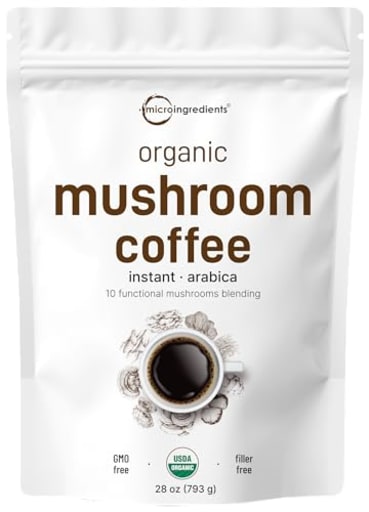 Organic Instant 10 in 1 Mushroom Coffee Powder