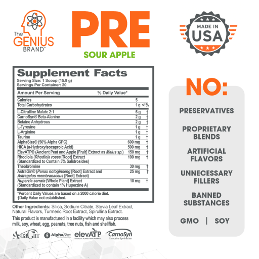 Genius Pre (Sour Apple)