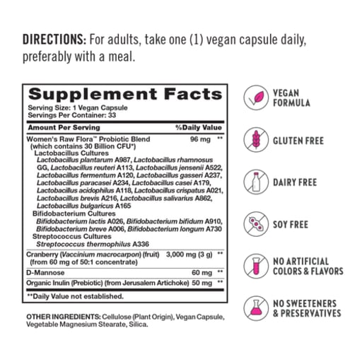 Women's Care Raw Flora Probiotic-18