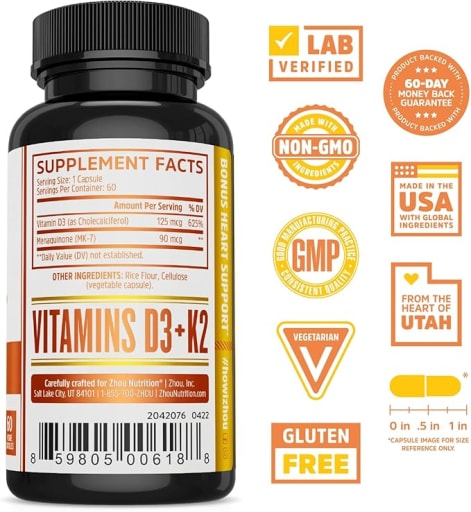 Vitamin D3 + K2