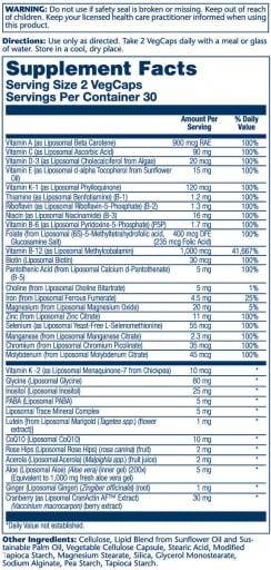 Liposomal Multivitamin Women's