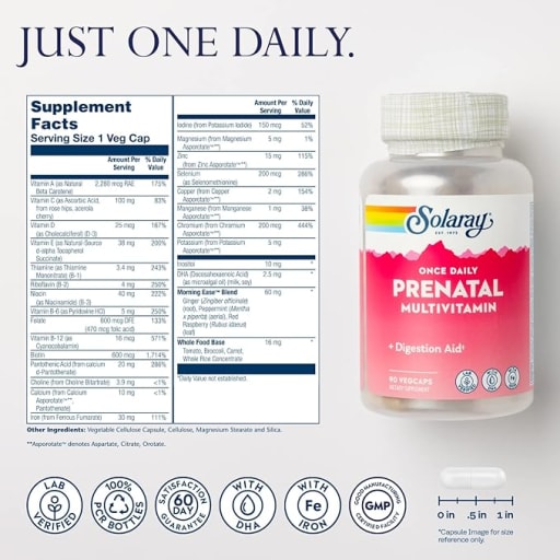 Once Daily Prenatal Multivitamin with Iron & DHA