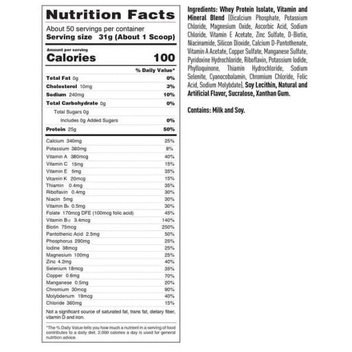Zero Carb Protein Powder (Vanilla Delight)