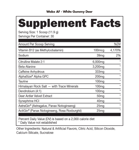 Woke AF (White Gummy Deer)
