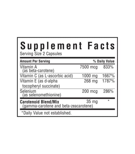Beta Carotene, C, E Plus Selenium